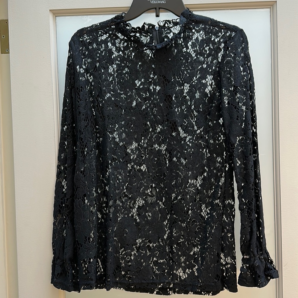 Black lace blouse
